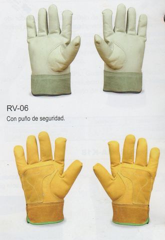 GUANTE DE PIEL TIPO ELECTRICISTA Y CON AJUSTADOR Y REFUERZO